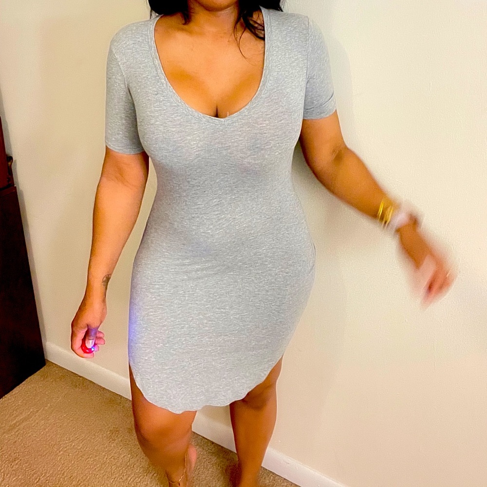Heather Grey T Shirt Dress